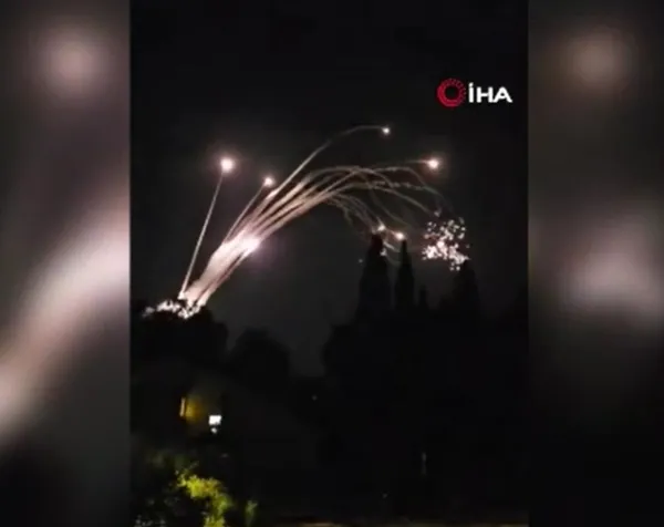 Lübnan’dan İsrail’e roketli saldırı! Demir Kubbe hava savunma sistemi roketlere karşılık verdi