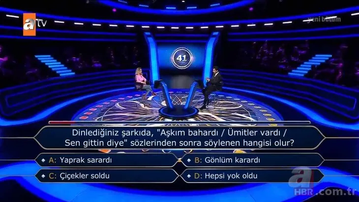 Milyoner'e damga vuran yarışmacı: Bu soruda elenmek marifet ister! ''Onur öğrencisi olarak mezun oldum'' dedi ama...