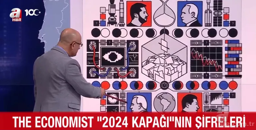 The Economist'in 2024 kapağı ne mesaj veriyor? Dünyayı 2024'te ne bekliyor? Kaosun resmi mi? 9
