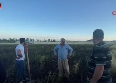 Adilcevaz’da tarla yangını paniği