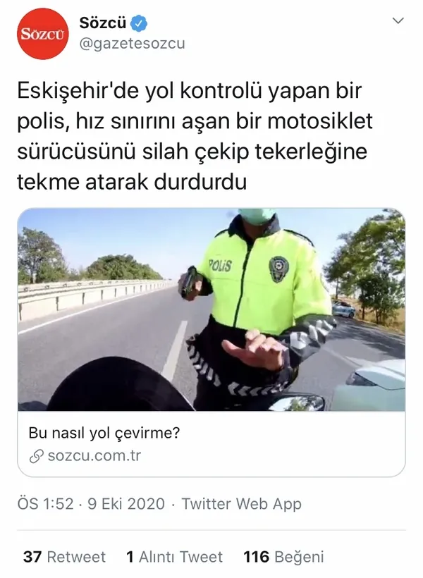 Sözcü Gazetesi ve muhabiri İsmail Saymaz'dan skandal! İnsan canını hedef alan trafik canavarını korudu! - 2