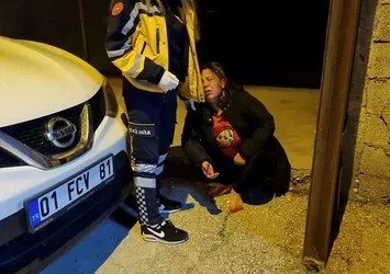 Zorla girdiği evde kız arkadaşını darp etti