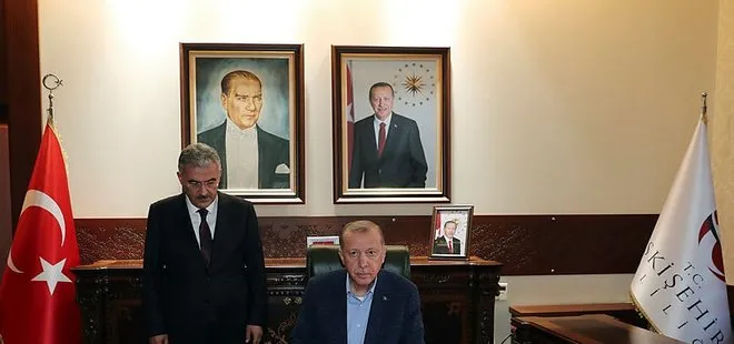 Başkan Erdoğan Eskişehir Valiliğini ziyaret etti