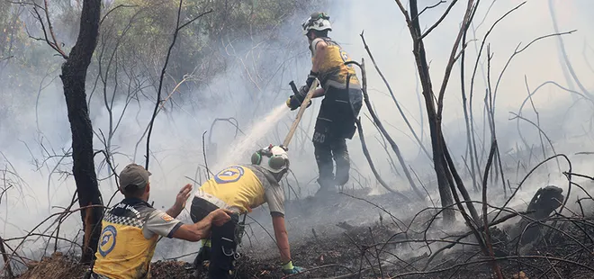 Suriye'nin Lazkiye kentinde orman yangını! Ekiplerin müdahalesi sonucu söndürüldü