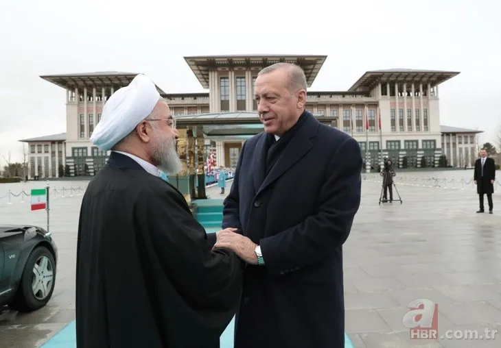 Erdoğan’dan Ruhani’ye sıcak karşılama! Törende dikkat çeken an