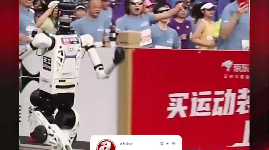 ROBOTLARLA YARIŞTILAR