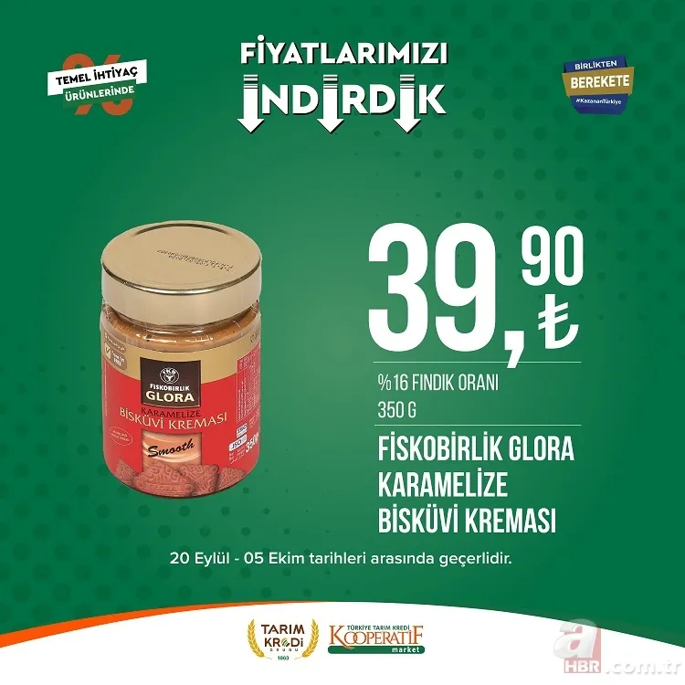 Tarım kredi market indirimleri 3 gün sonra bitiyor! 22.25 TL'ye Kırımızı Mercimek, 23.90 TL'ye dev Kağıt Havlu, 99.90 TL'ye Tuvalet Kağıdı, 114 TL'ye yer alıyor 22
