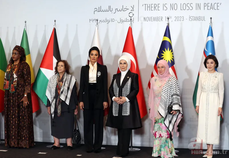 İstanbul'da 'Filistin İçin Tek Yürek' Zirvesi! Emine Erdoğan: Hiçbir ideoloji masumların canından değerli değil 9