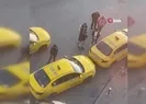 Taksiciye tokatlı saldırı kamerada