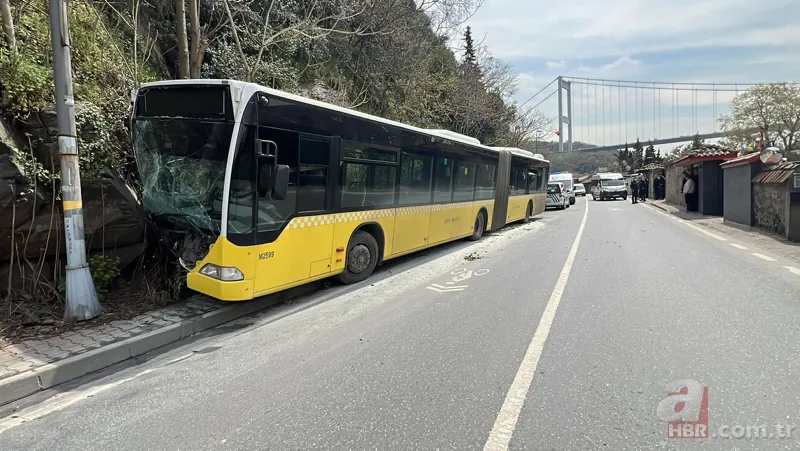 İETT otobüsü Beykoz'da kayalara çarparak durabildi! 5 yolcu yaralandı 9