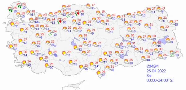 1650553298299.png Sıcaklıklar yurt genelinde yükseliyor! 35 dereceyi bulacak! İstanbul Ankara İzmir 5 günlük hava durumu - 9