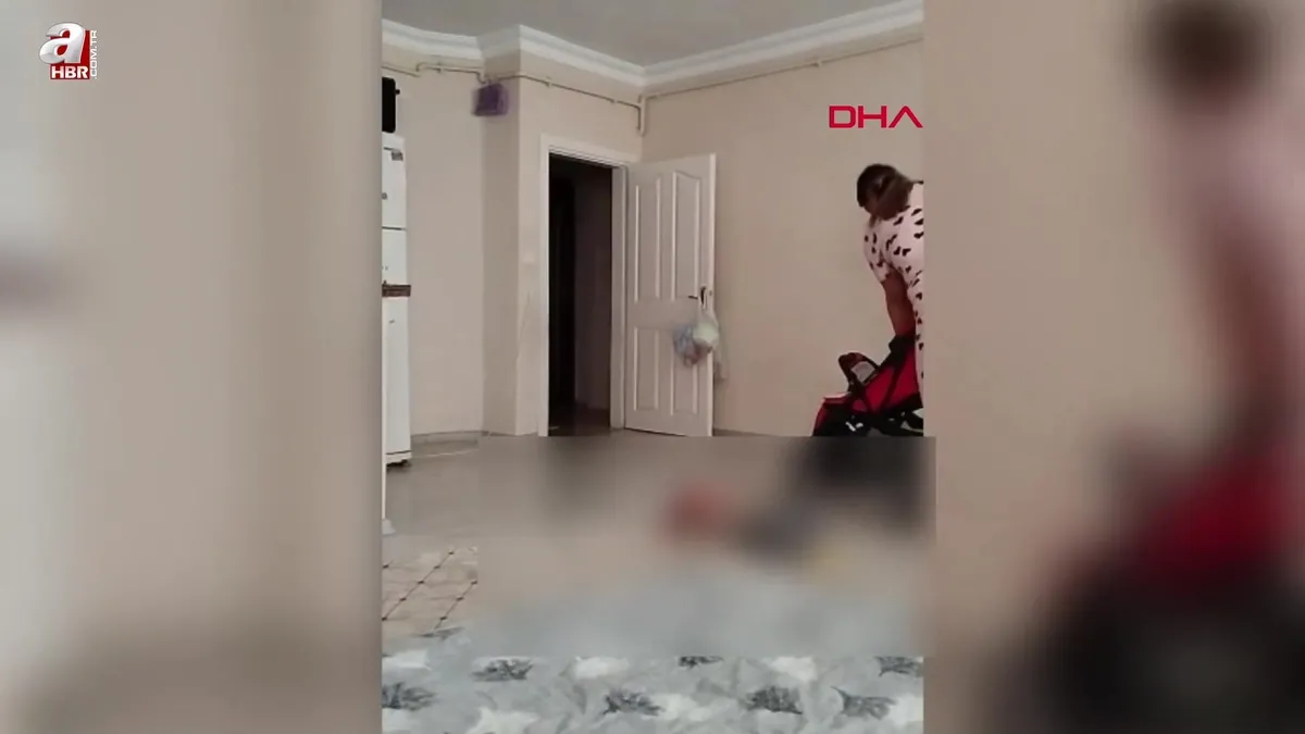 Bakıcı çocuğa dehşeti yaşattı