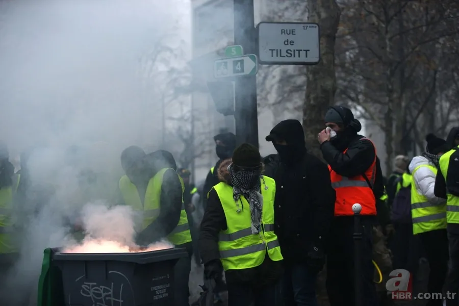 Fransa'da son dakika gelişmesi! Paris'te hayat durdu, gösteriler sürüyor 2