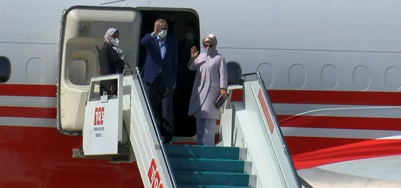 BM Genel Kurulu'na katılmak üzere ABD'ye giden Başkan Recep Tayyip Erdoğan'ın uçağı indi