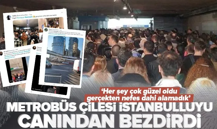 İstanbullu canından bezdi! İBB’ye metrobüs eziyeti isyanı
