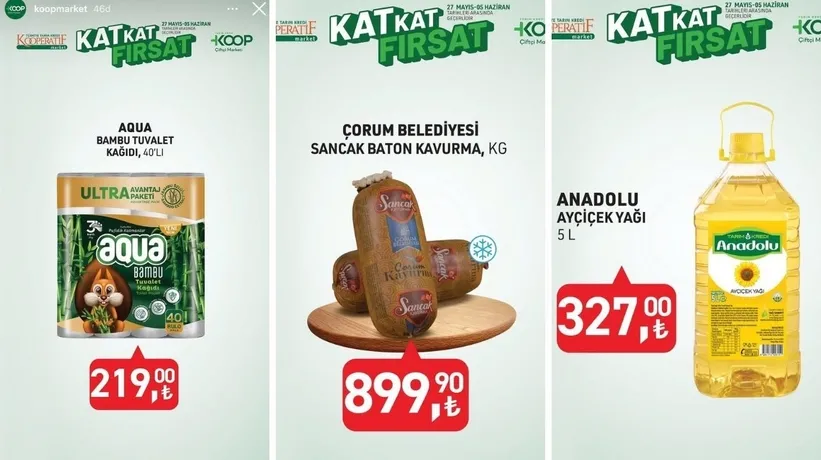 Tarım Kredi Market bayram indirimi başladı! Tereyağı 329 TL, kaşar peynir 299 TL, kavurma 899,90 TL...