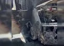 Elazığ’da minibüs küle döndü