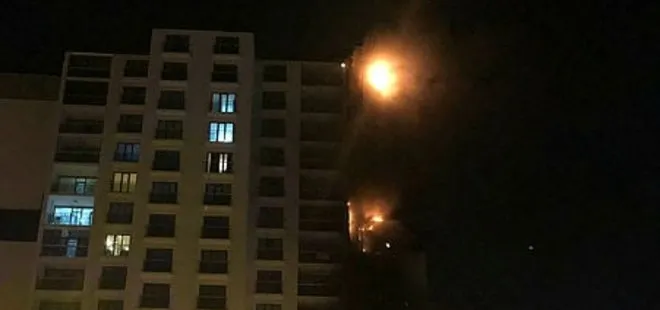 Ankara'da 16 katlı binada yangın çıktı