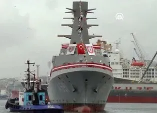 Türkiye'nin ilk istihbarat gemisi Ufuk Korveti denize indirildi