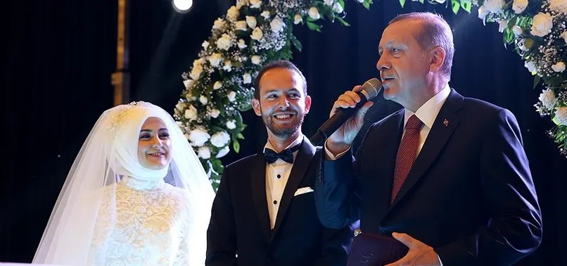 Cumhurbaşkanı Erdoğan nikah şahidi oldu