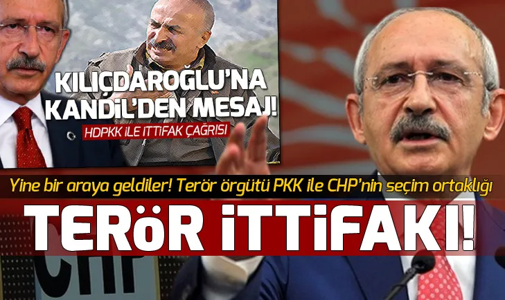 Terör örgütü PKK ile CHPnin seçim ortaklığı