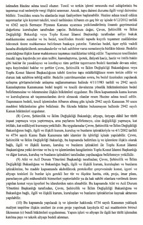 OHAL kapsamında yerleşme ve yapılaşmaya ilişkin karar Resmi Gazete’de yayımlandı