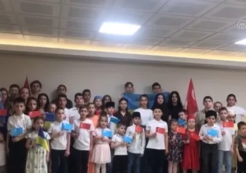 Kırım Türkü çocuklardan Emine Erdoğan'a teşekkür mesajı: Türk milletinin desteğini unutmayacağız