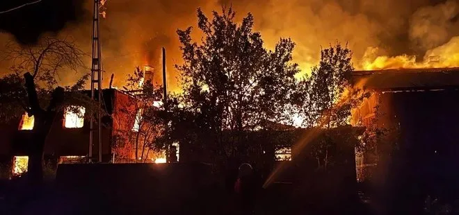 Kastamonu’da köyde korkutan yangın