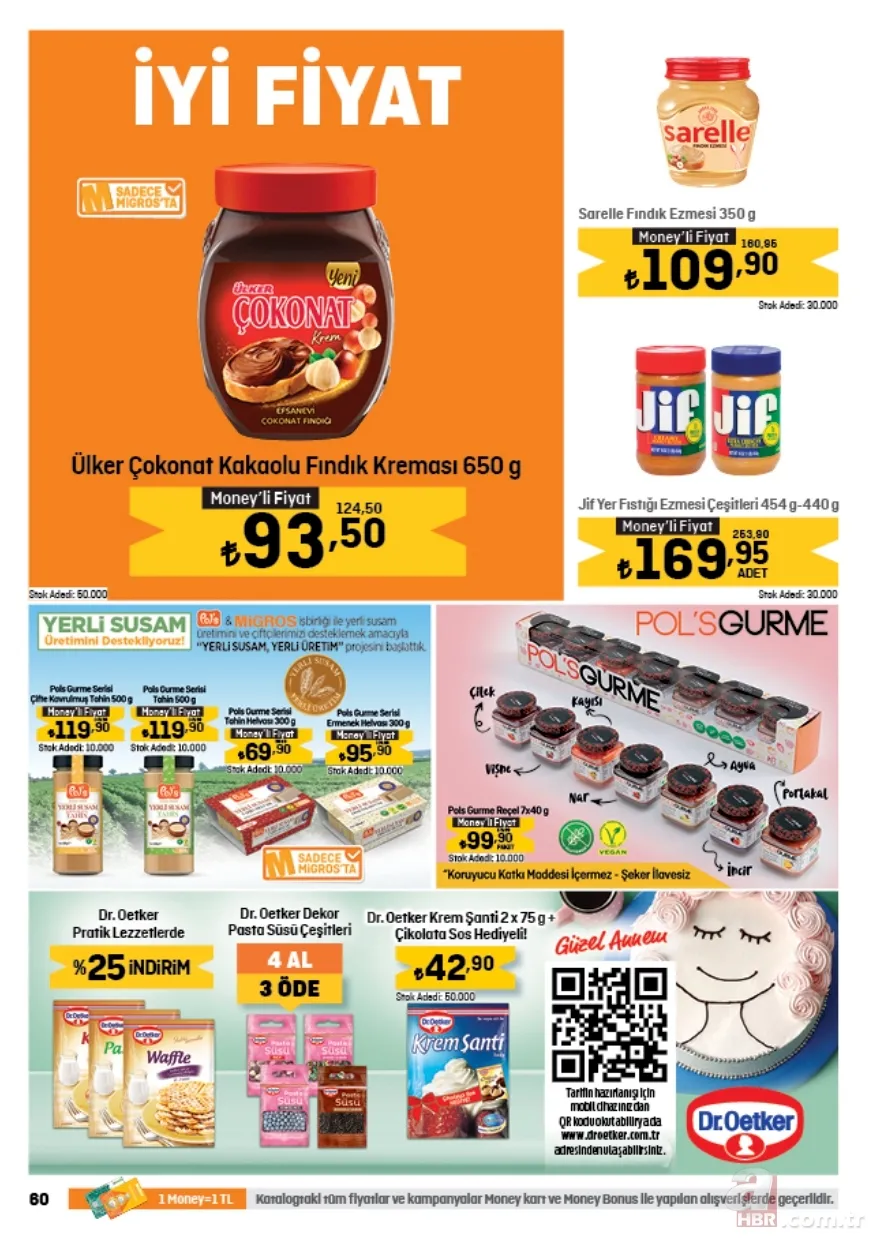 Migros 13 Mayıs indirim kataloğu yayınladı! 2,5KG Baldo Pirinç 134,00 TL, Tekirdağ Köfte 135,95 TL, 5GK Un 68,95 TL, Tuvalet Kağıdı 32’li 199,95 TL’ye satışta 15