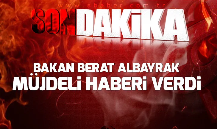 Son dakika: Bakan Berat Albayraktan yeni istihdam müjdesi