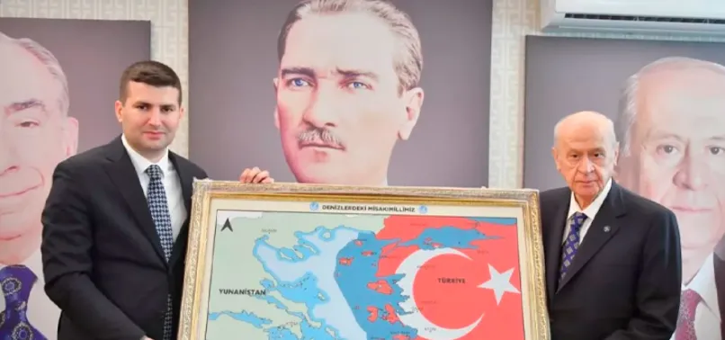 Misakımilli sınırlarını gösteren Ülkü Ocakları haritası MHP lideri Devlet Bahçeli'ye NFT olarak hediye edilecek
