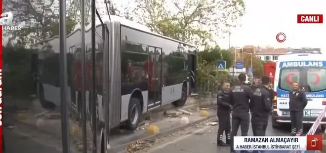 Son dakika: Kadıköy’de metrobüs kazası! Yolun karşısındaki duvara çarptı! İşte kaza anı...