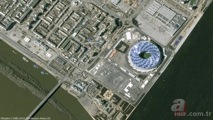 2018 Dünya Kupası’na ev sahipliği yapacak stadyumlar uzaydan görüntülendi
