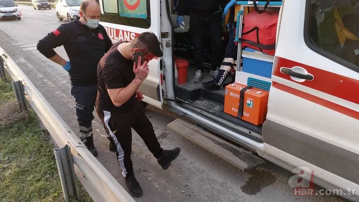 Samsun’da kazada yaralanan sürücünün hassasiyeti! Ayakkabısı çamurlu olduğu için ambulanstan indi