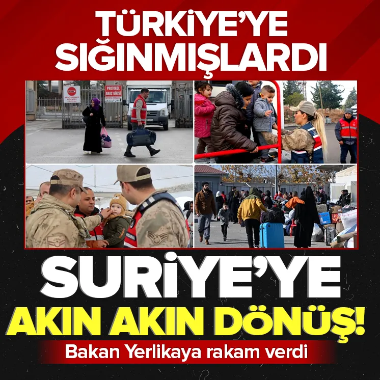 Ülkelerine dönen Suriyeli sayısı açıklandı