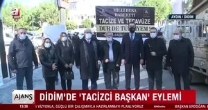 Tacizci başkan eylemi