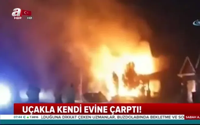 Uçakla kendi evine çarparak intihar etti