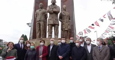 Yine CHP yine heykel! Salgınla mücadele kapsamında heykel yaptılar