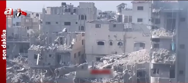 Katil İsrail yine sivil hedefleri vurdu! A Haber savaş hattında