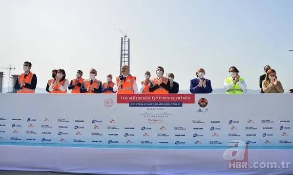 1915 Çanakkale Köprüsü'nün 318 metrelik çelik kuleleri tamamlandı 11