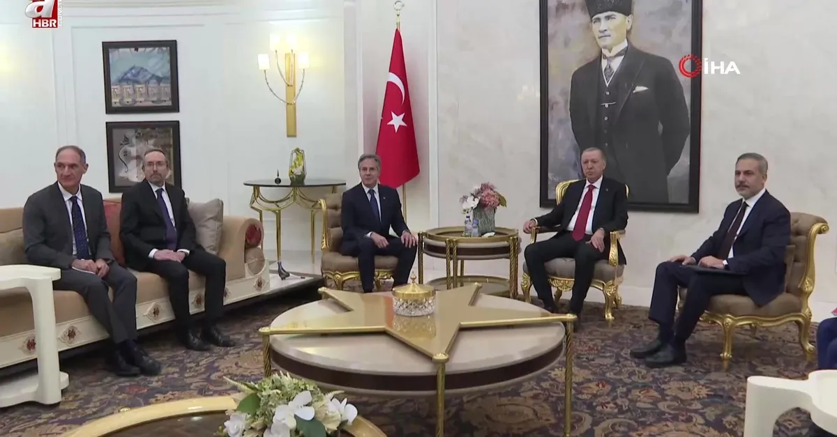 Başkan Erdoğan Blinken'ı kabul etti!