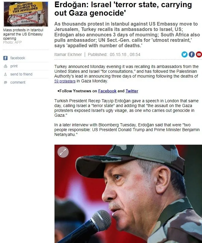 İsrail medyası Erdoğan’a kilitlendi