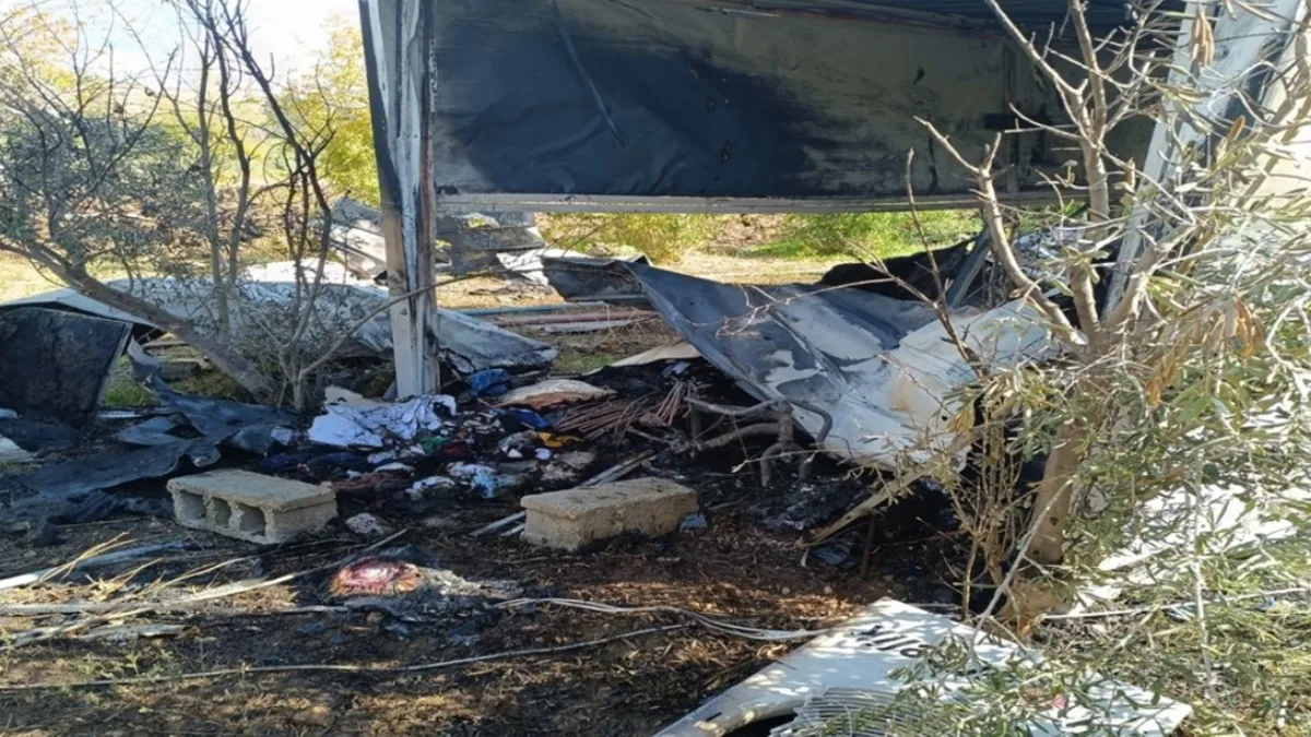 Hatay'da konteyner evde yangın! 1 yaşındaki Mehmet bebek hayatını kaybetti