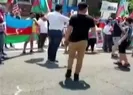 ABD’de Azerbaycanlılar, Ermenilerin protestosunu bastırdı