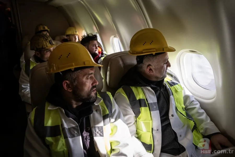Cumhurbaşkanlığına ait uçak madencileri deprem bölgesine götürdü: "Bir can bir candır bizim için" 20