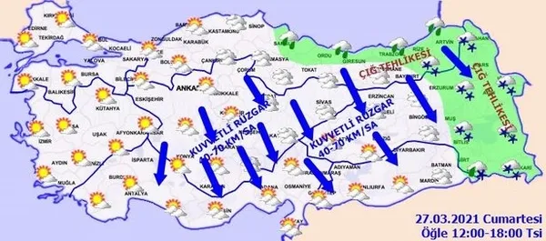 Meteoroloji hava durumu | İstanbul'da bugün hava nasıl olacak? 27 Mart Cumartesi hava durumu - 6