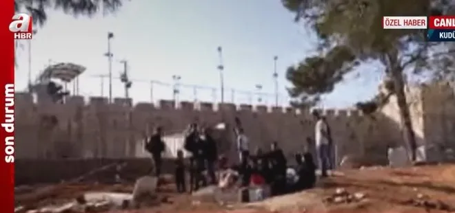 İsrail Müslüman mezarlıklarını yıktı! Saldırıya diren Filistinli anne A Haber’e konuştu