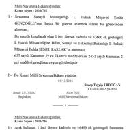 Milli Savunma Bakanlığına atananların listesi