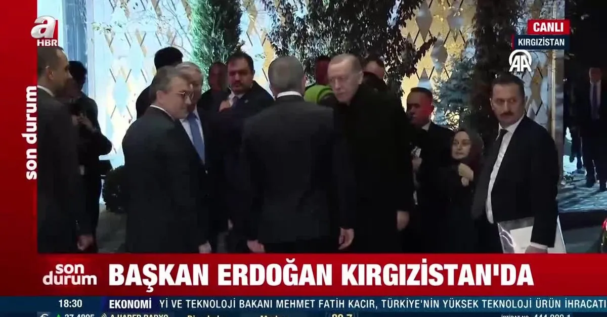 Başkan Erdoğan Kırgızistan'da