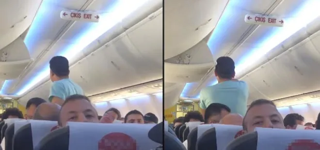 Uçakta sarhoş yolcu krizi